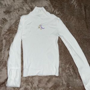 H&M turtleneck long sleeve crop top